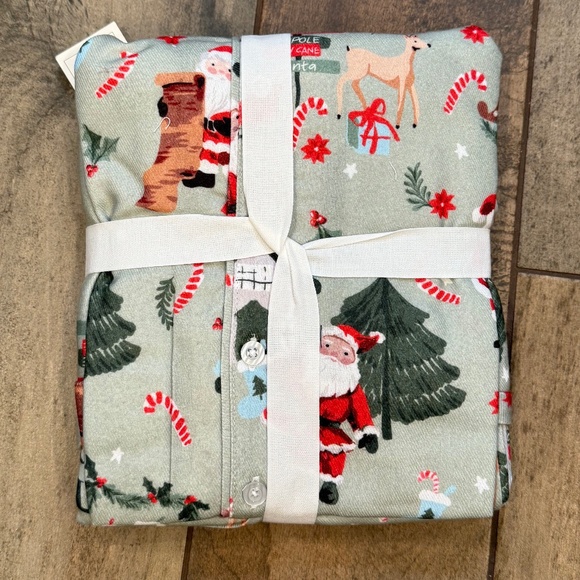 Candy Cane Village Flannel Pajama Set - PBK - Picture 7 of 9